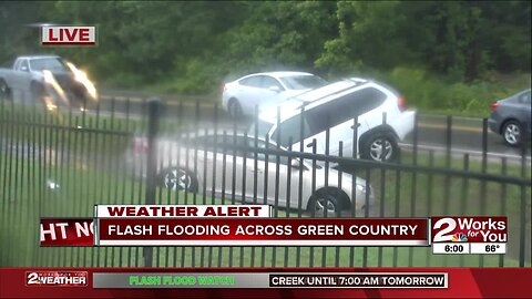 Flooding causes crashes around Green Country