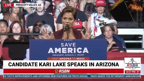 Kari Lake Speaks Trump Rally July 22, 2022 AZ