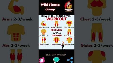 🔥How often should you workout🔥#shorts🔥#wildfitnessgroup🔥9 October 2022🔥