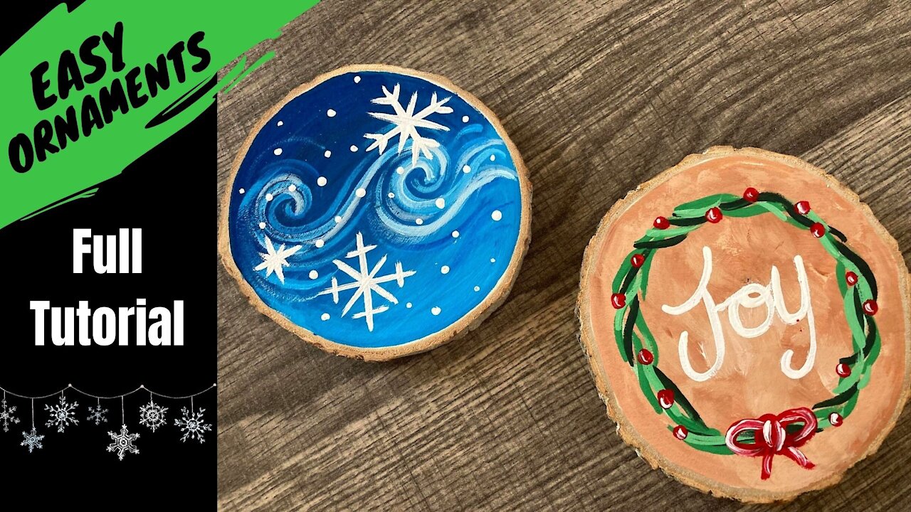 EP90- 'Easy Ornaments' - hand painted ornament tutorial - DIY painted Christmas ornaments