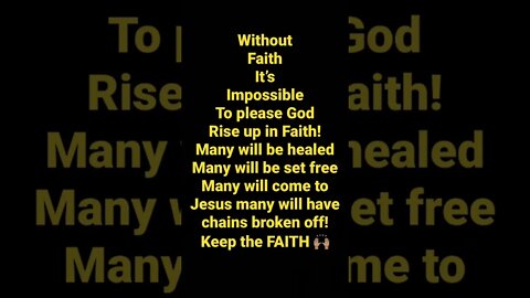 WE GOT TO HAVE IN THE LORD!!!