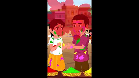 happy holi #shorts #cartoon