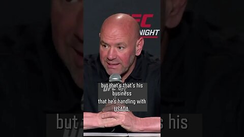 He is filling out the paperwork | Dana White says Conor McGregor is ready to get back in USADA pool