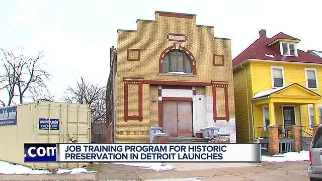 Job training program for historic preservation in Detroit launches