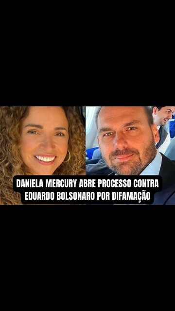 Daniela Mercury abre processo contra Eduardo Bolsonaro por difamação