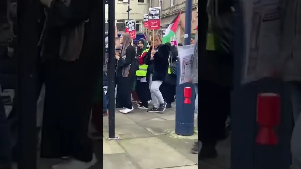 Huddersfield University Palestine protest