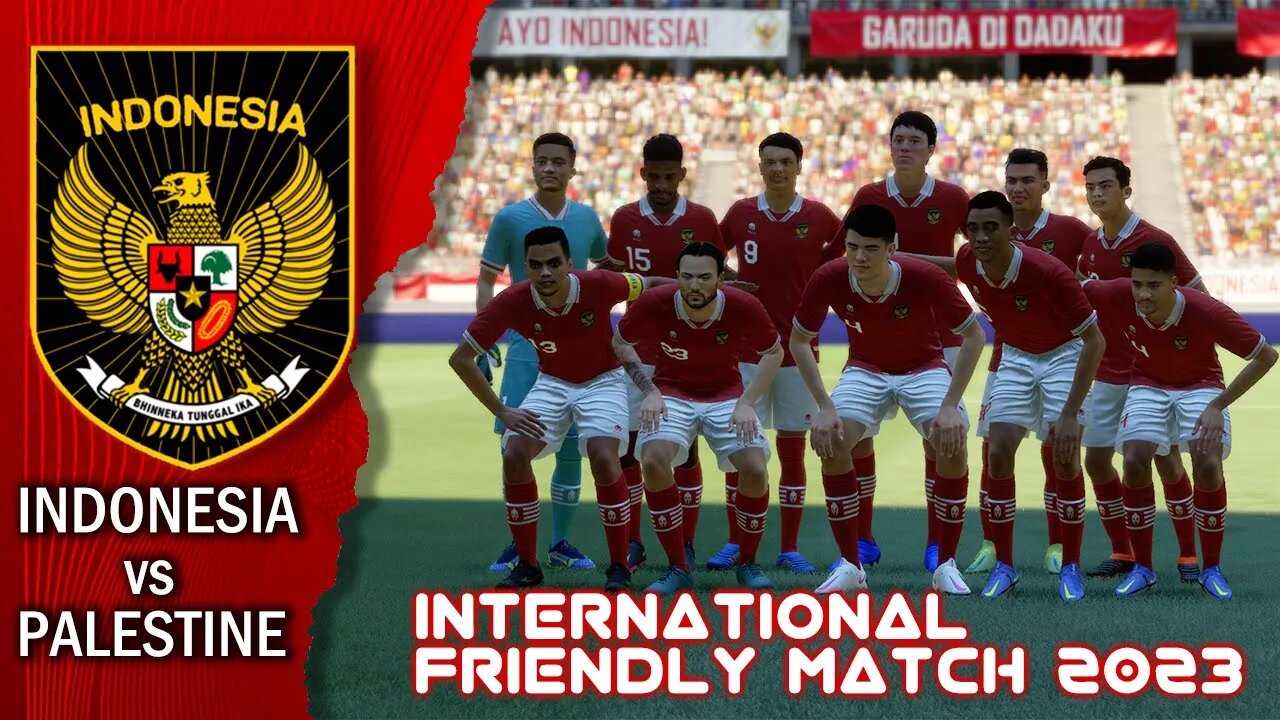 Uji Coba 2023 | Indonesia vs Palestine | Fifa 22 Gameplay