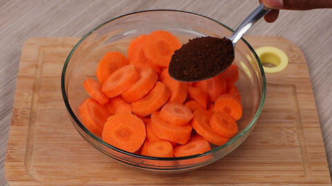 Mix instant coffee with carrots and you will be amazed at the result!