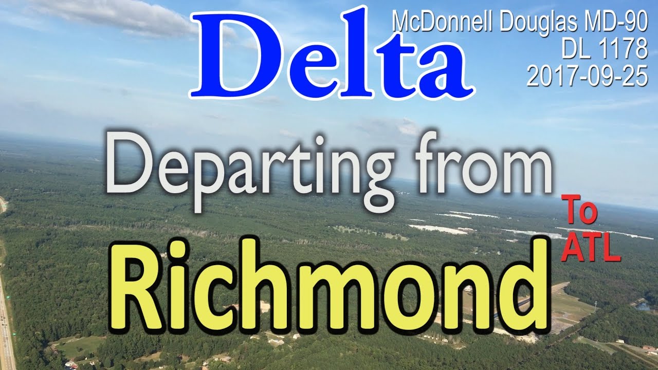 Delta flight departing from Richmond Virgina #DL1178