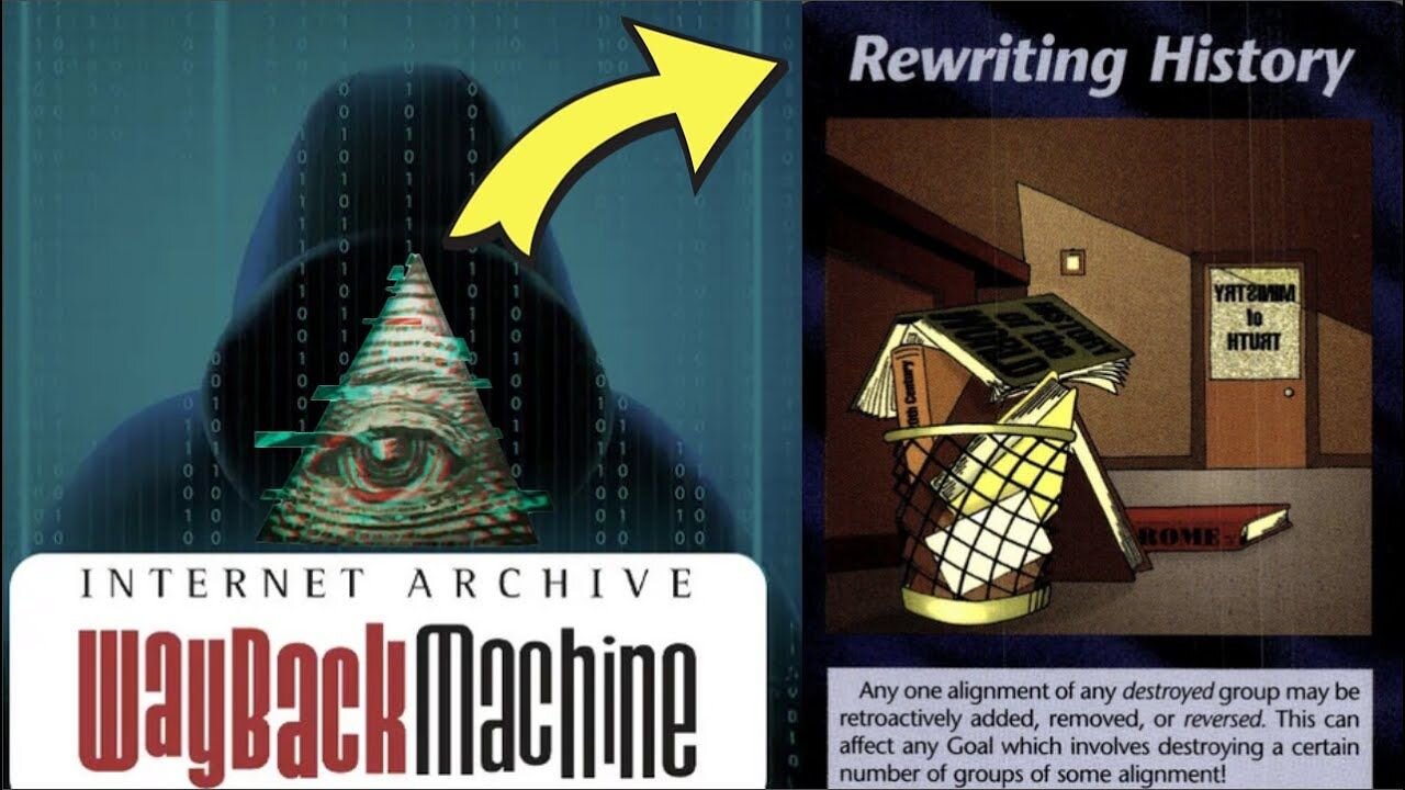 REWRITING HISTORY! Internet Archive "Way Back Machine" hacked!