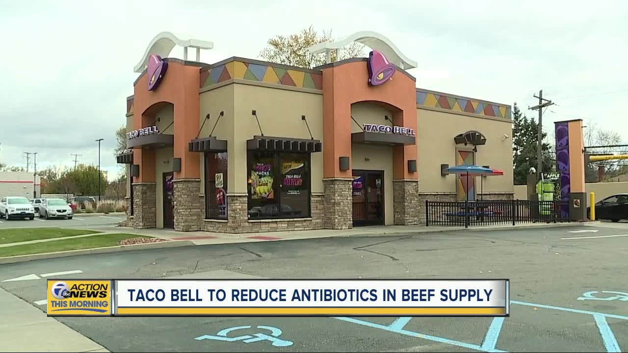 Taco Bell to reduce antibiotics in beef supply