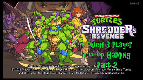 Couch co-op gaming TMNT Shredder's Revenge part 2