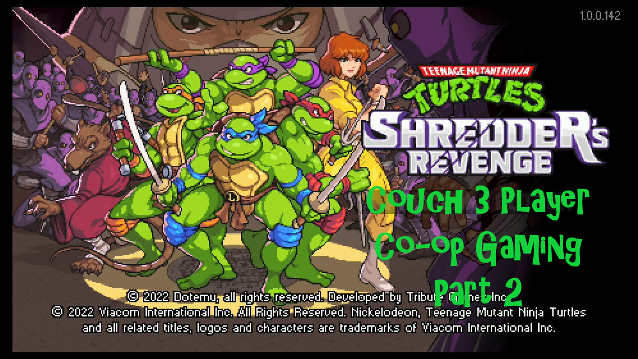 Couch co-op gaming TMNT Shredder's Revenge part 2