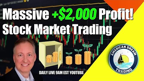 Massive +$2,000 Profit Lifetime Member Stock Market Trading Success