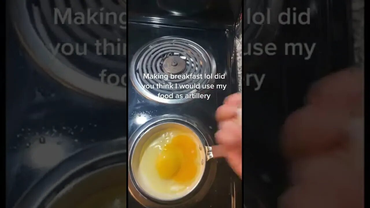 And what do we do with eggs in this household? Video By ethancwho #Shorts