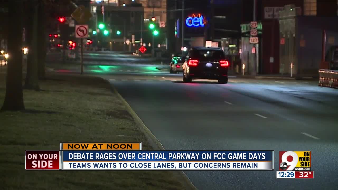 Debate rages over Central Parkway on FC Cincinnati game days