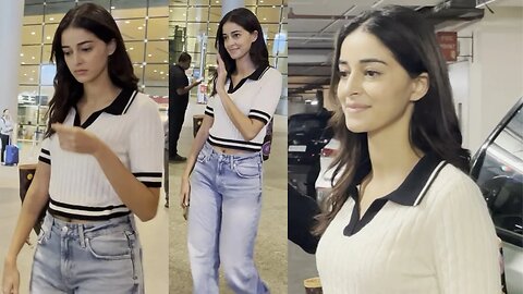 Dream Girl 2 Actor Ananya Pandey Spotted At Airport😍🔥📸✈️