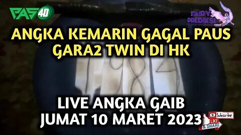 🔴 LIVE ANGKA GAIB HK SDY SGP JUMAT 10 MARET 2023 ANGKA TUNGGAL HK SDY SGP