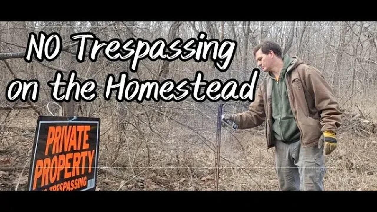 NO TRESPASSING on the Homestead