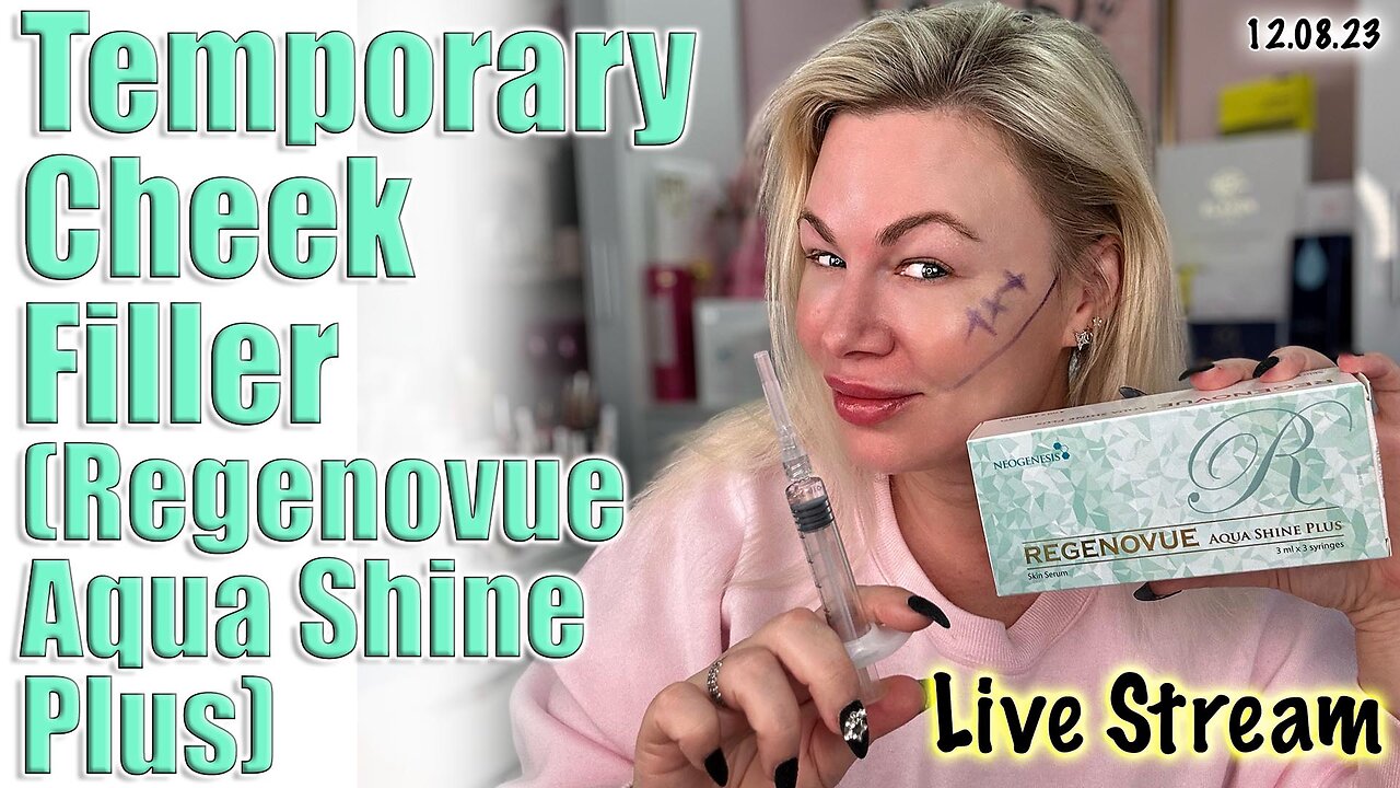 Live Stream Temporary Cheek Filler with Aqua Shine Plus, AceCosm | Code Jessica10 Saves you Money