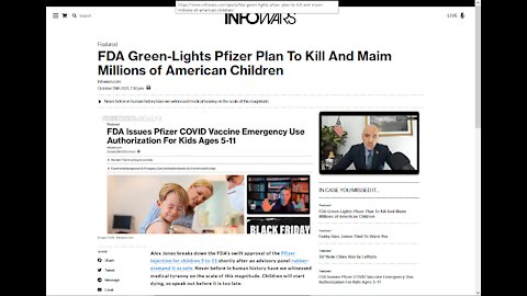 FDA Green-lights Pfizer Plan To Kill And Maim Millions of American Children - News Minute