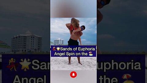 🏖️Beach Bliss: Angel Spin in Sandy Paradise 💫 #countrydance #swingdance #acrodance #coupledance