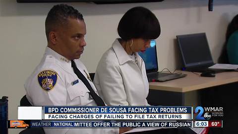 BPD Commissioner Darryl De Sousa charged with failure to file taxes for 3 years