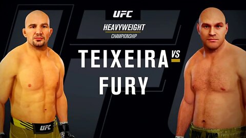 EA Sports UFC 4 Gameplay Tyson Fury vs Glover Teixeira