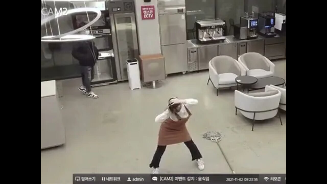 Janitor gets caught dancing to anime music