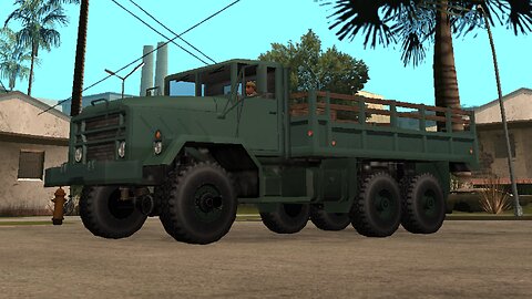 Barracks OL 5 Ton Truck SA Style as Flatbed ( GTA San Andreas truck mod )