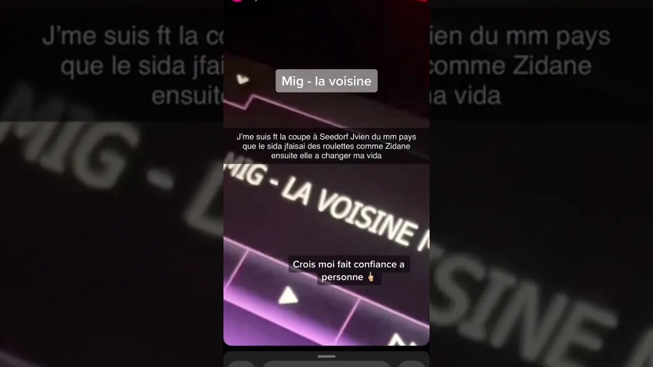 EXCLU MIG - LA VOISINE 🔥 #shorts #exclu
