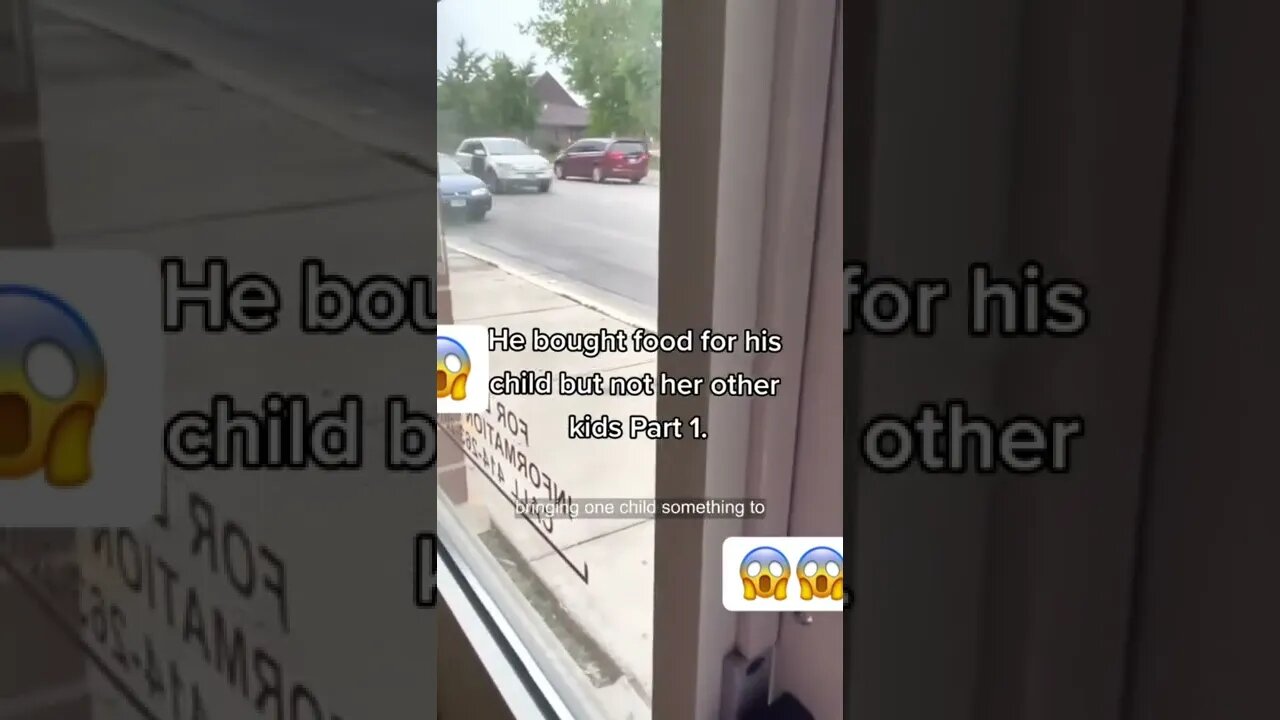 Woman gets mad at man for only bring food for his child😱👀 pt.1