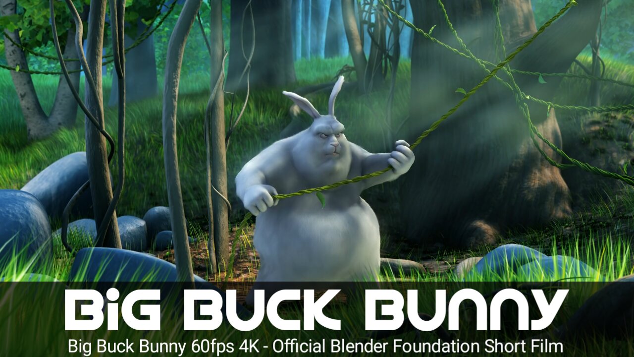 Big Buck Bunny 60fps 4k funny animation Short Film