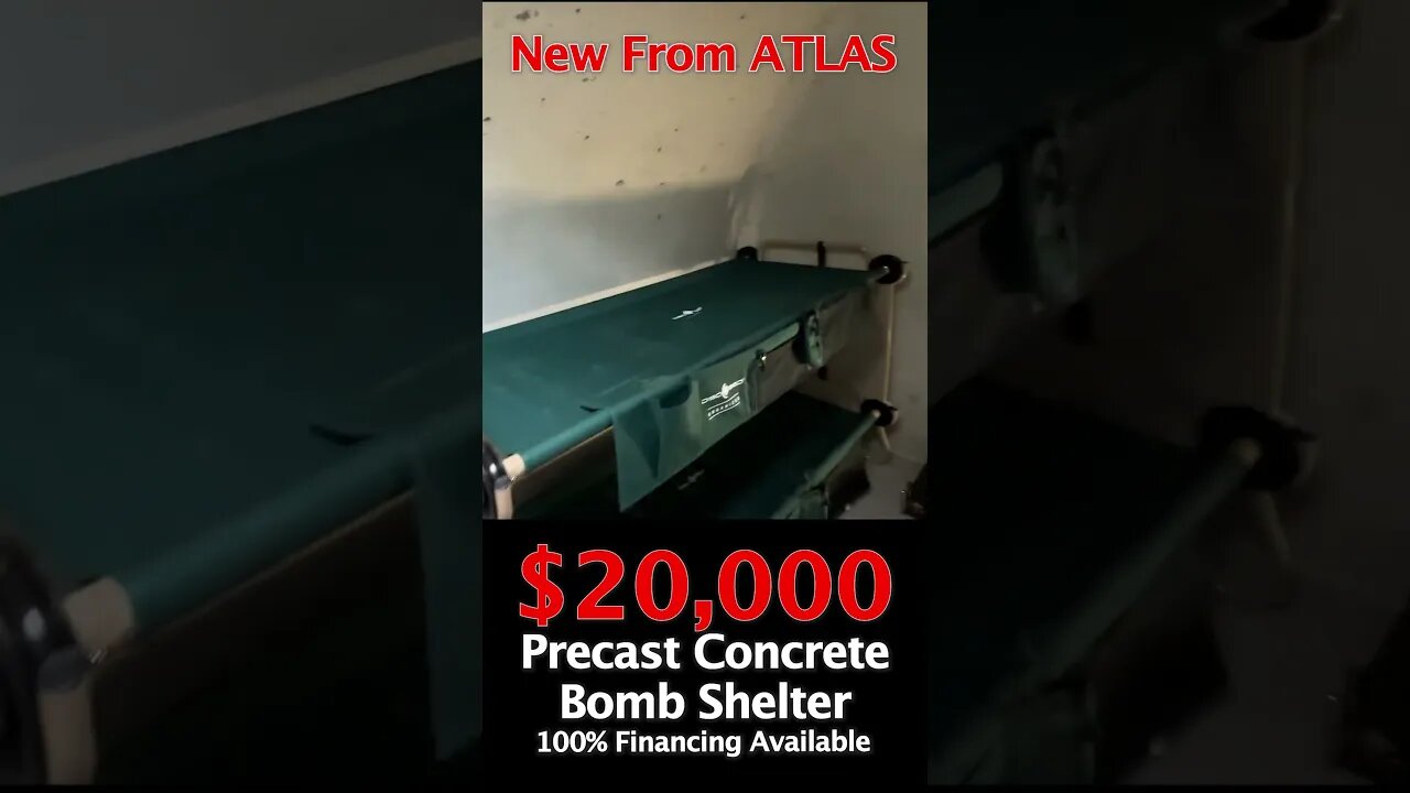 Atlas PreCast Bunker Commercial #Shorts #BombShelter #AtlasSurvivalShelters