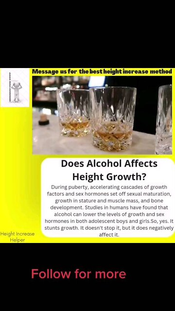Does alcohol affects height growth?