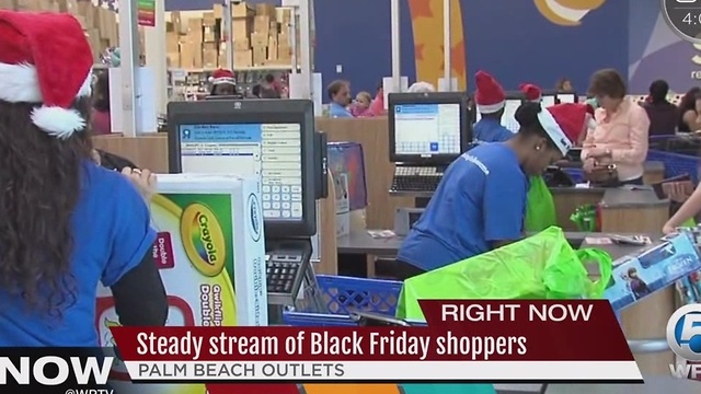 Steady stream of Black Friday shoppers