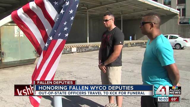 Officers travel to honor fallen WyCo deputies