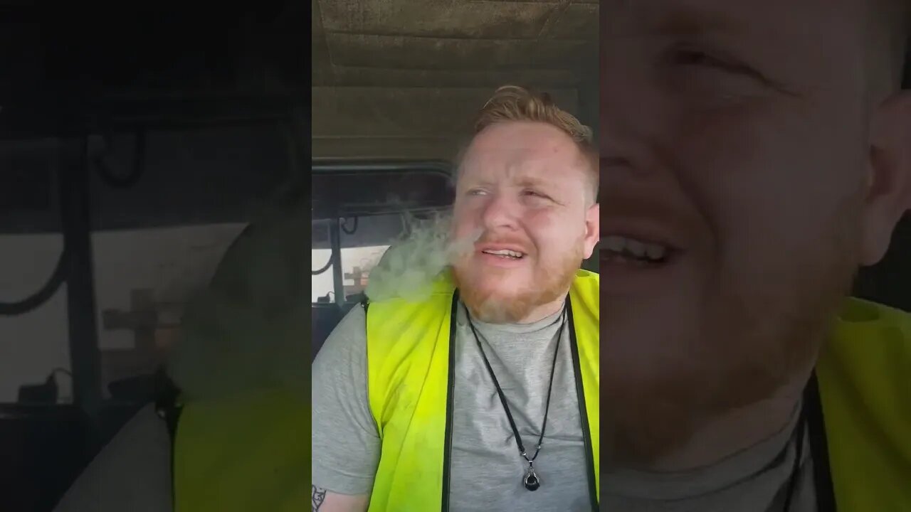 Taking my 30 minute Break blowing smoke