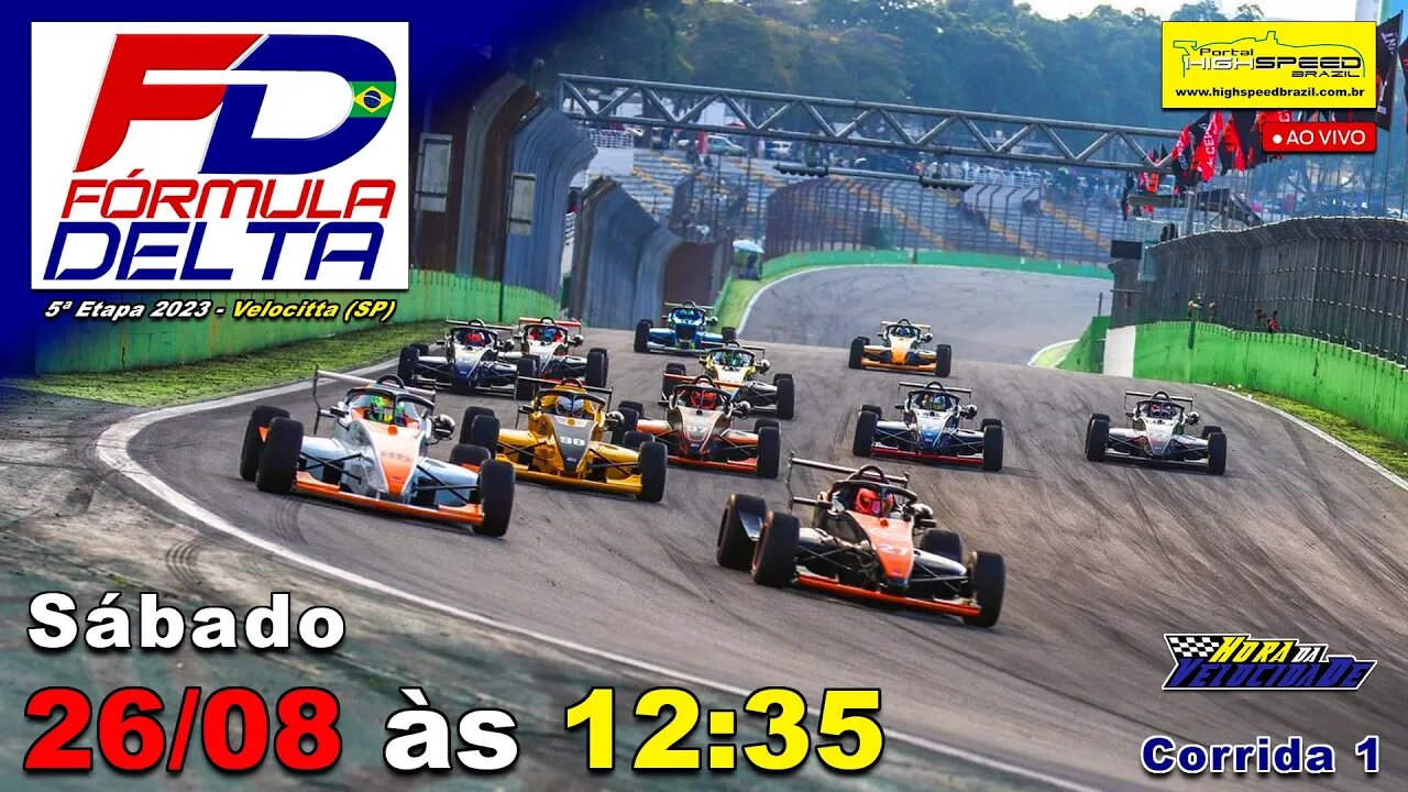 🔴 FÓRMULA DELTA | Corrida 1 | 5ª Etapa 2023 | Velocitta (SP) | Ao Vivo