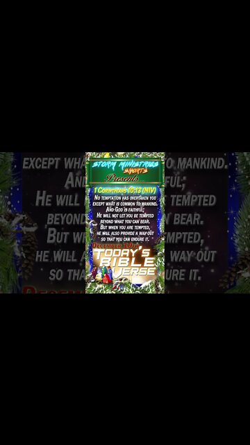 12.10.2022 | STORM MINISTRIES | Daily Bible Verse | 1 CORINTHIANS 10:13 (NIV) | #shorts