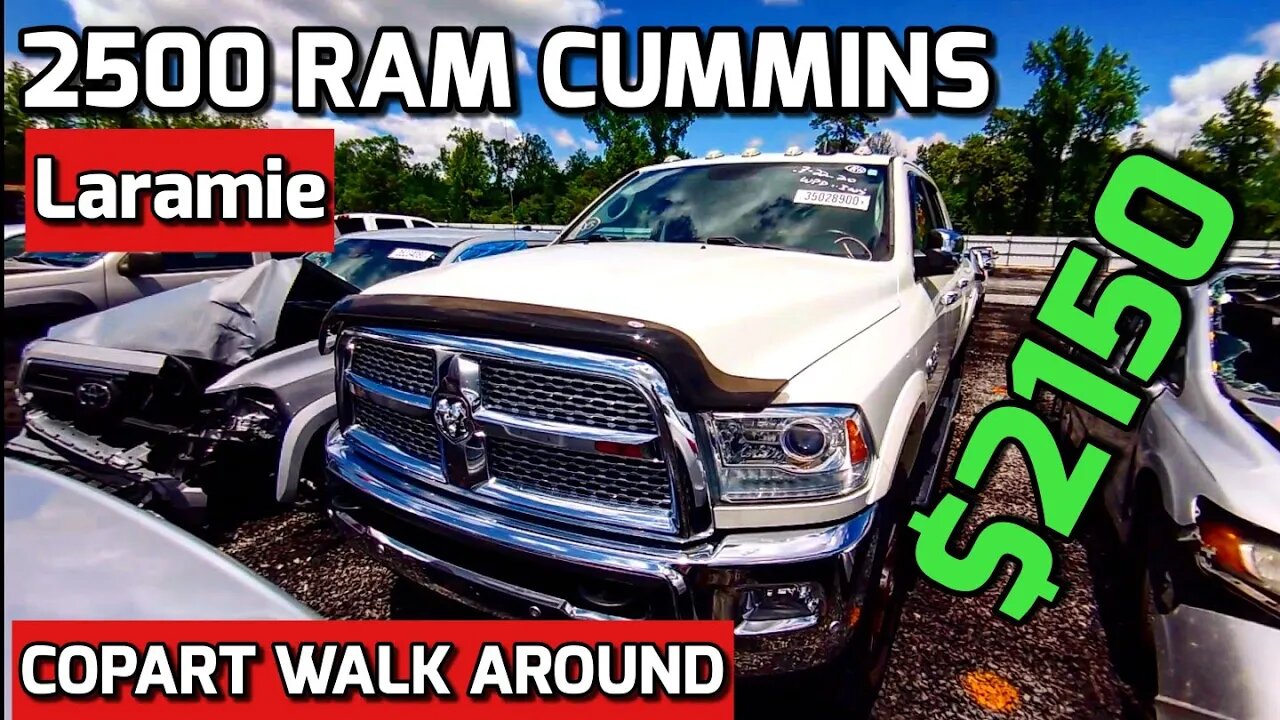 Copart Walk Around RAM 2500 Laramie $2150!