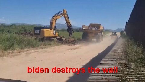 biden destroys the wall