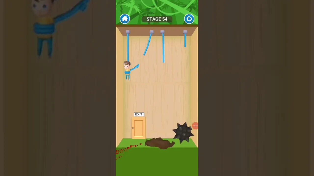 rescue cut rope puzzle 😎 #shorts
