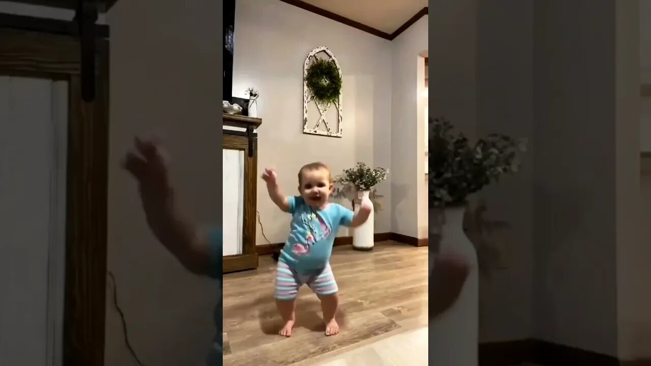 Funny baby dance