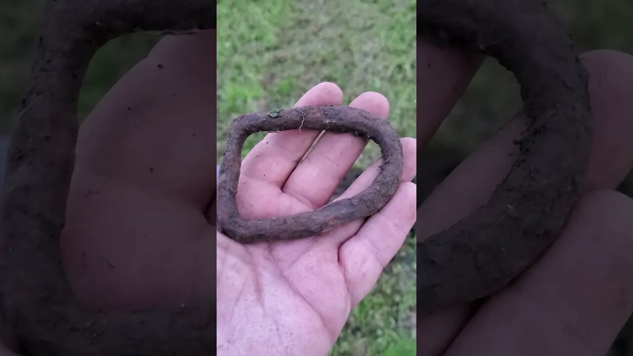 Horse tack? #relic #coins #button #metaldetecting #silver #treasure #trending #civilwar #battlefield