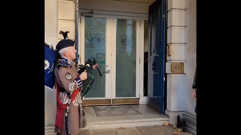 MP David Davies walking out of the door #london