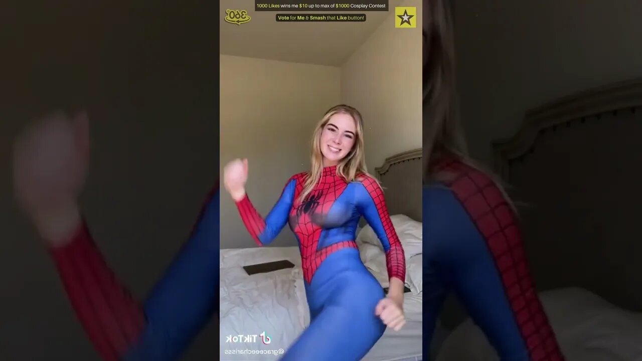 Best Spiderwoman Cosplay - 1000 Likes Dance Contest 🕷💰