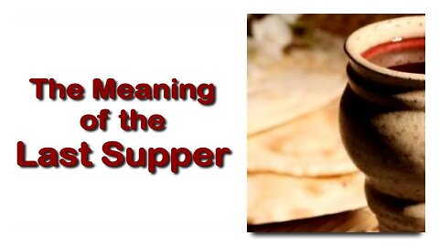 Rhema Jan 26, 2023 ❤️ Meaning of the last Supper... Jesus explains Mark 14:17