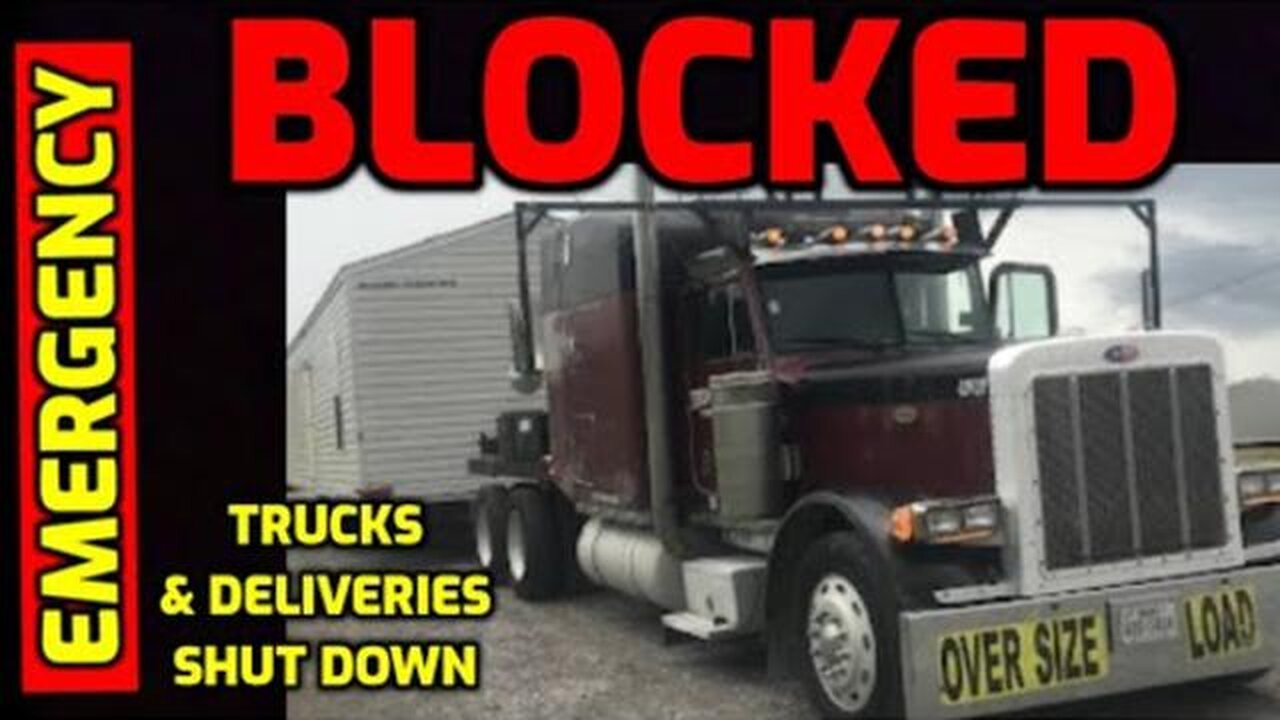 ALERT: RoadBlocks Set Up Around US Cities - Delivery Trucks BLOCKED