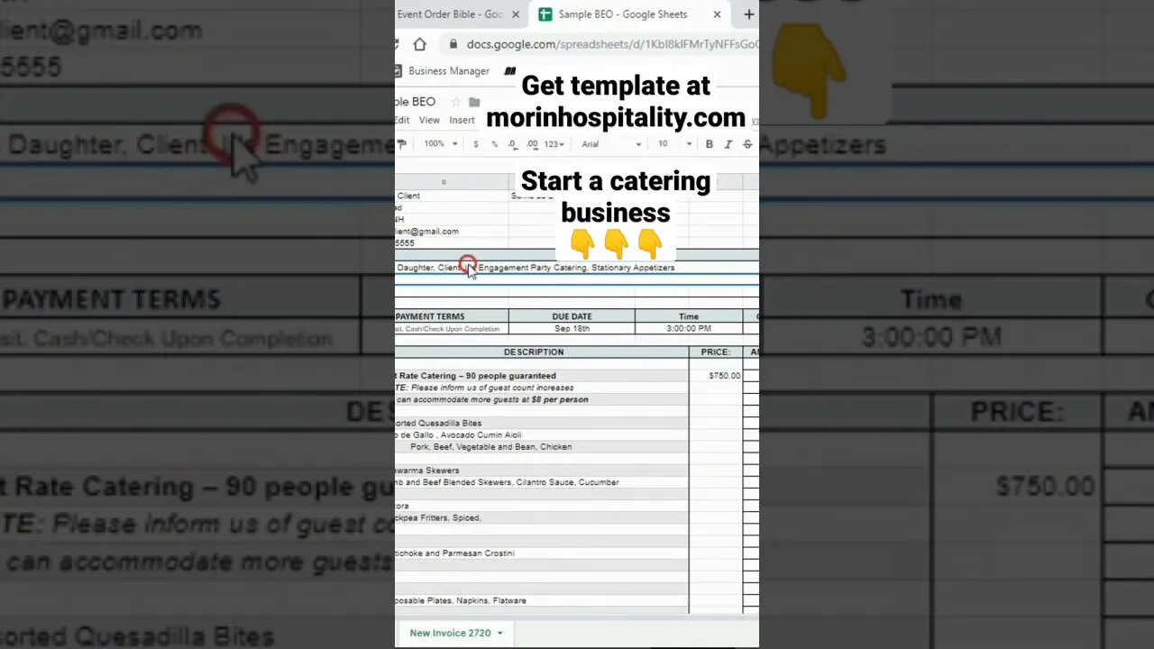 writing catering contracts Template #catering #restaurant #foodies #foodbusiness #cheflife #culinary